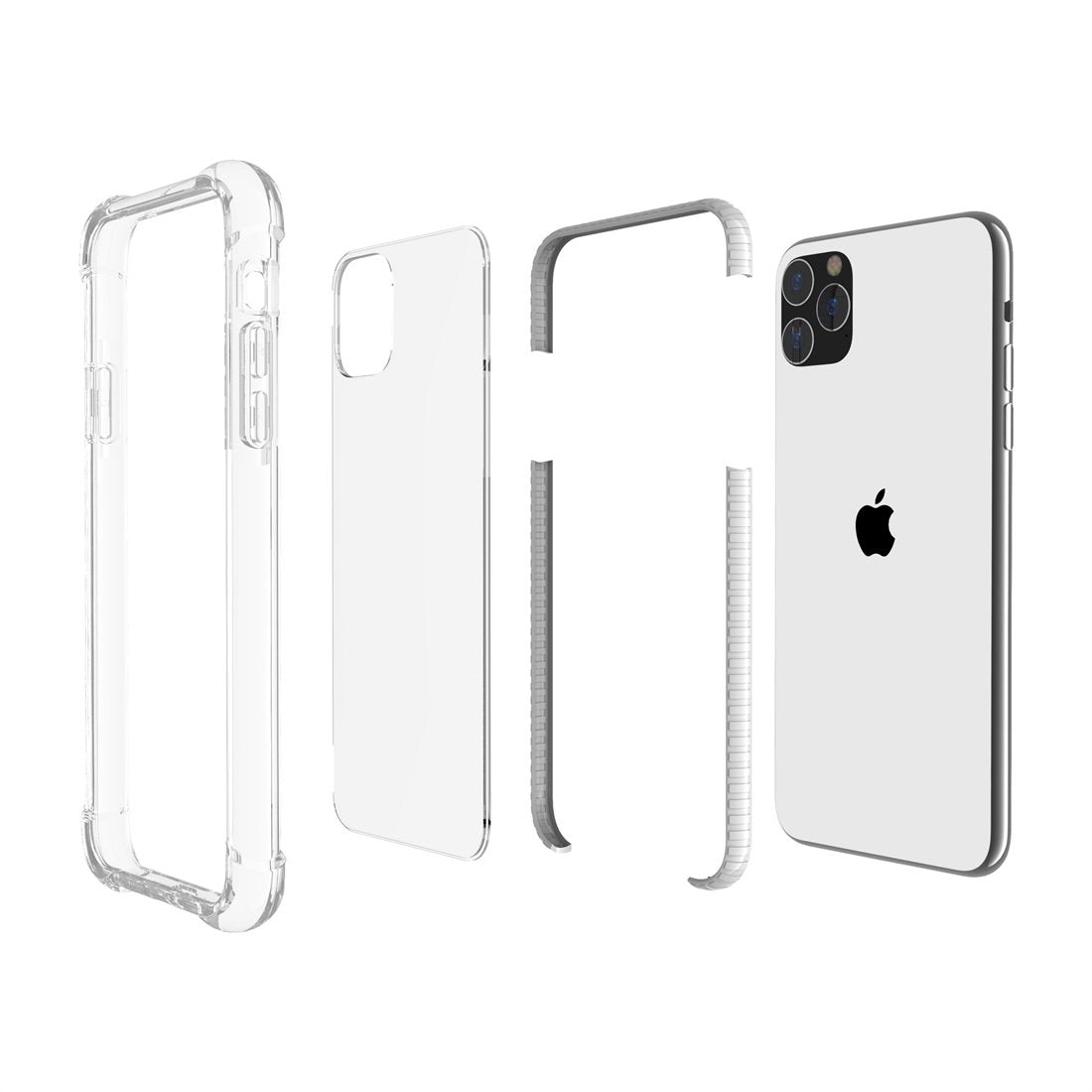 AMZER SlimGrip Bumper Hybrid Case for iPhone 11 Pro - Black - TechFusion