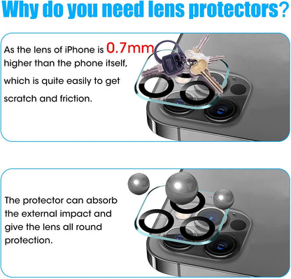 Camera Lens HD Tempered Glass Protector for iPhone 12 Pro Max - TechFusion