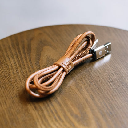 Leather Lightning Android Type - C Micro USB Cable - TechFusion