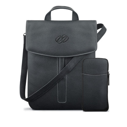 MacCase Premium Leather Crossbody Tablet Bag - TechFusion