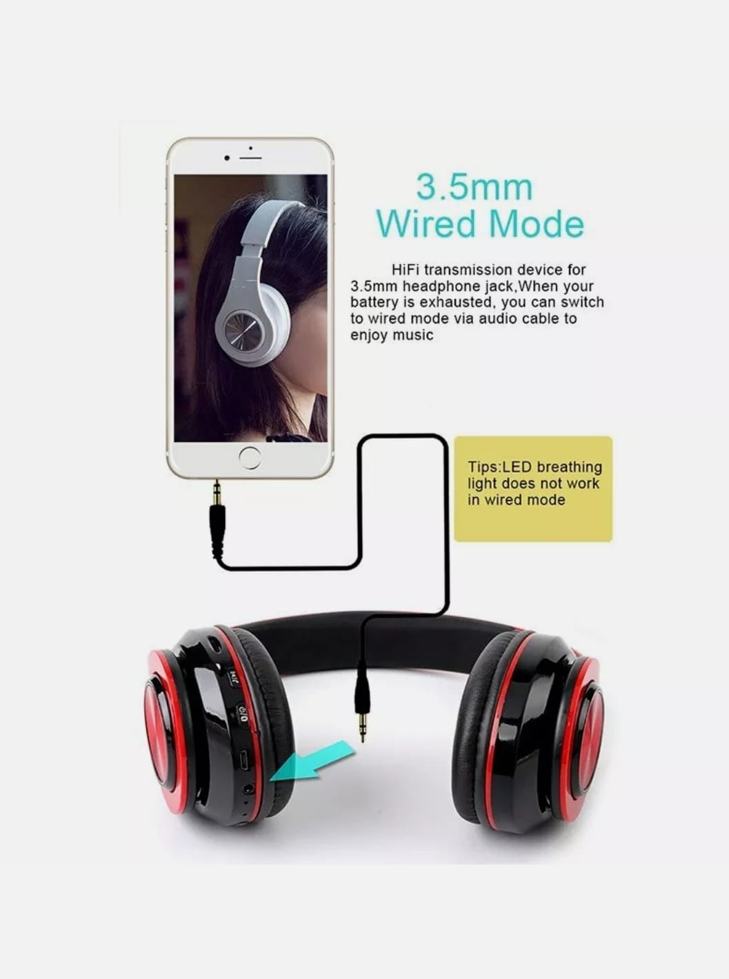 Ninja Dragon Z10 Color Changing Bluetooth Headphones - TechFusion