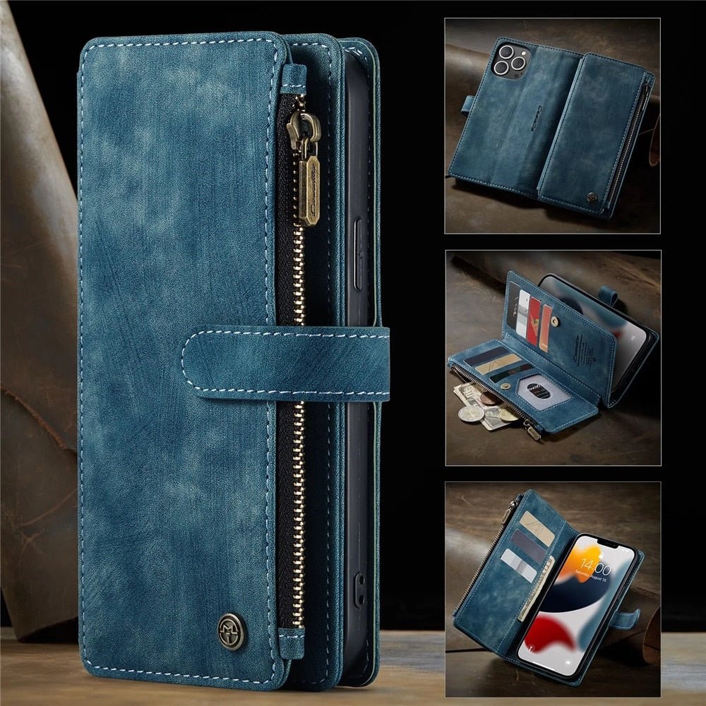 Premium Wallet Case for iPhone X to iPhone 14 - TechFusion