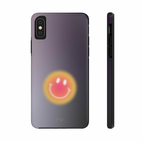 Smiley Face Tough Case for iPhone with Wireless Charging - TechFusion