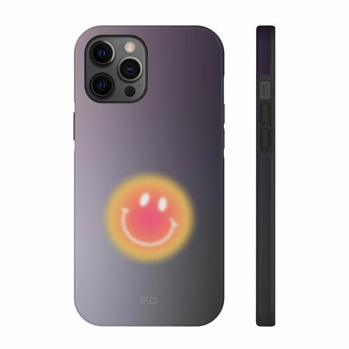 Smiley Face Tough Case for iPhone with Wireless Charging - TechFusion