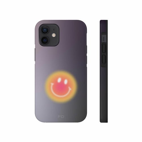 Smiley Face Tough Case for iPhone with Wireless Charging - TechFusion