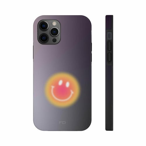 Smiley Face Tough Case for iPhone with Wireless Charging - TechFusion