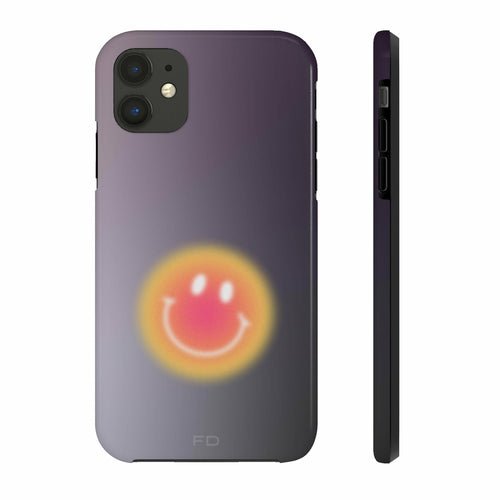 Smiley Face Tough Case for iPhone with Wireless Charging - TechFusion