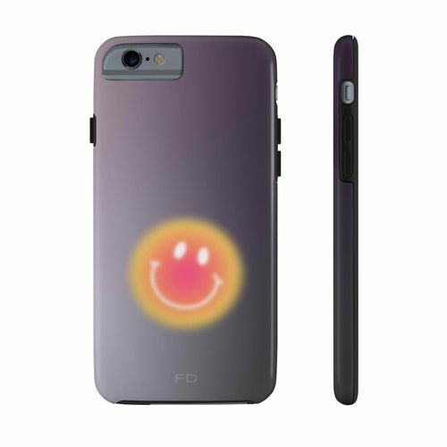 Smiley Face Tough Case for iPhone with Wireless Charging - TechFusion