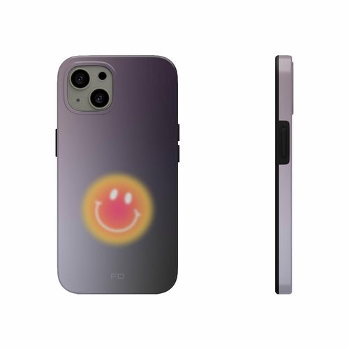 Smiley Face Tough Case for iPhone with Wireless Charging - TechFusion