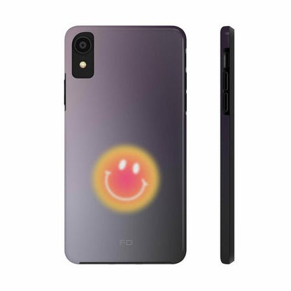 Smiley Face Tough Case for iPhone with Wireless Charging - TechFusion