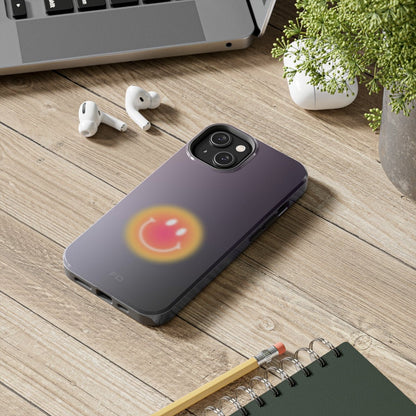 Smiley Face Tough Case for iPhone with Wireless Charging - TechFusion