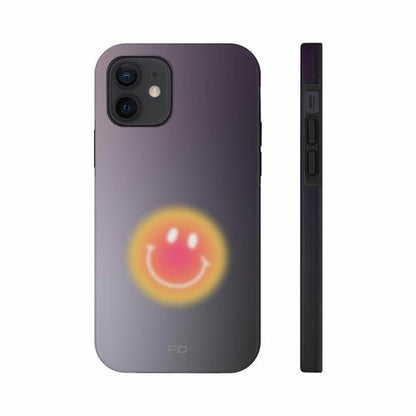 Smiley Face Tough Case for iPhone with Wireless Charging - TechFusion