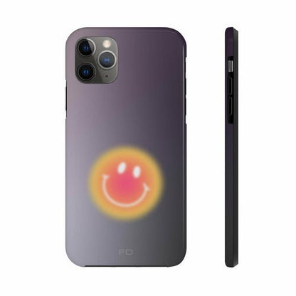 Smiley Face Tough Case for iPhone with Wireless Charging - TechFusion